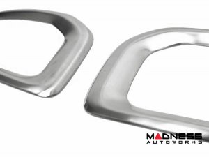 Jeep Renegade Front Fog Light Trim - Brushed Stainless Steel